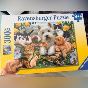 🧩 Ravensburger‎ Happy Animal Buddies 300-piece XXL jigsaw puzzle. New!